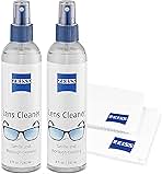 Zeiss Lens Care Pack - Two 8 oz Bottles of Lens Cleaner, Two Microfiber Cleaning Cloths