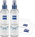 ZEISS Lens Care Pack – 2x 8oz Streak-Free Lens Spray and Microfiber Cloths for Eyeglasses and Optics