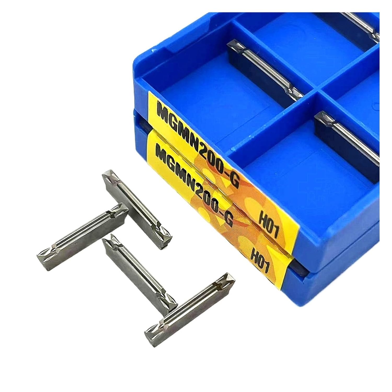 High Toughness Turning Blade Machine Accessories 10PCS MGMN200-G H01 Hard Alloy Aluminum External Turning Tool Copper and Grooving Cutting
