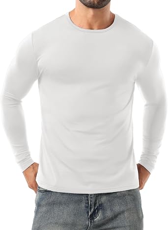 Sailwind Mens Base Layer Thermal Underwear Lightweight Long Sleeve Crew Shirts