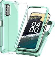 Vista 10 de Ailiber Funda para Nokia G310, Nokia G310 con protector de pantalla de vidrio templado, protección de estructura de 2 capas, esquinas a prueba