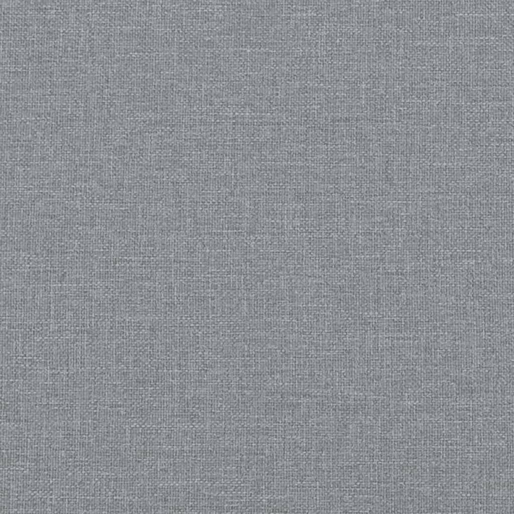 vidaXL Sofagarnitur 3-TLG., Sessel Couch mit Kissen, Sofa Wohnzimmersofa mit Armlehnen, Couchgarnitur Designsofa Sitzmöbel Polstermöbel, Hellgrau Stoff
