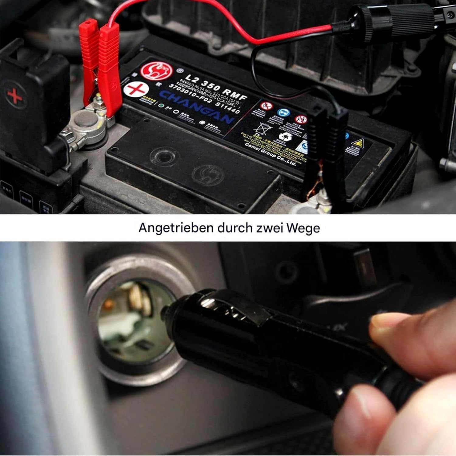 ROGTZ Gato hidráulico eléctrico 5 en 1 con bomba de aire y llave de impacto para coche, camión, remolque, cambio de neumáticos y reparación