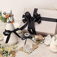 Vista 5 de Ribbli 3 Rollos de Cinta de Manualidades de Satén Negro Sólido de Doble Cara, Total 30 Yardas