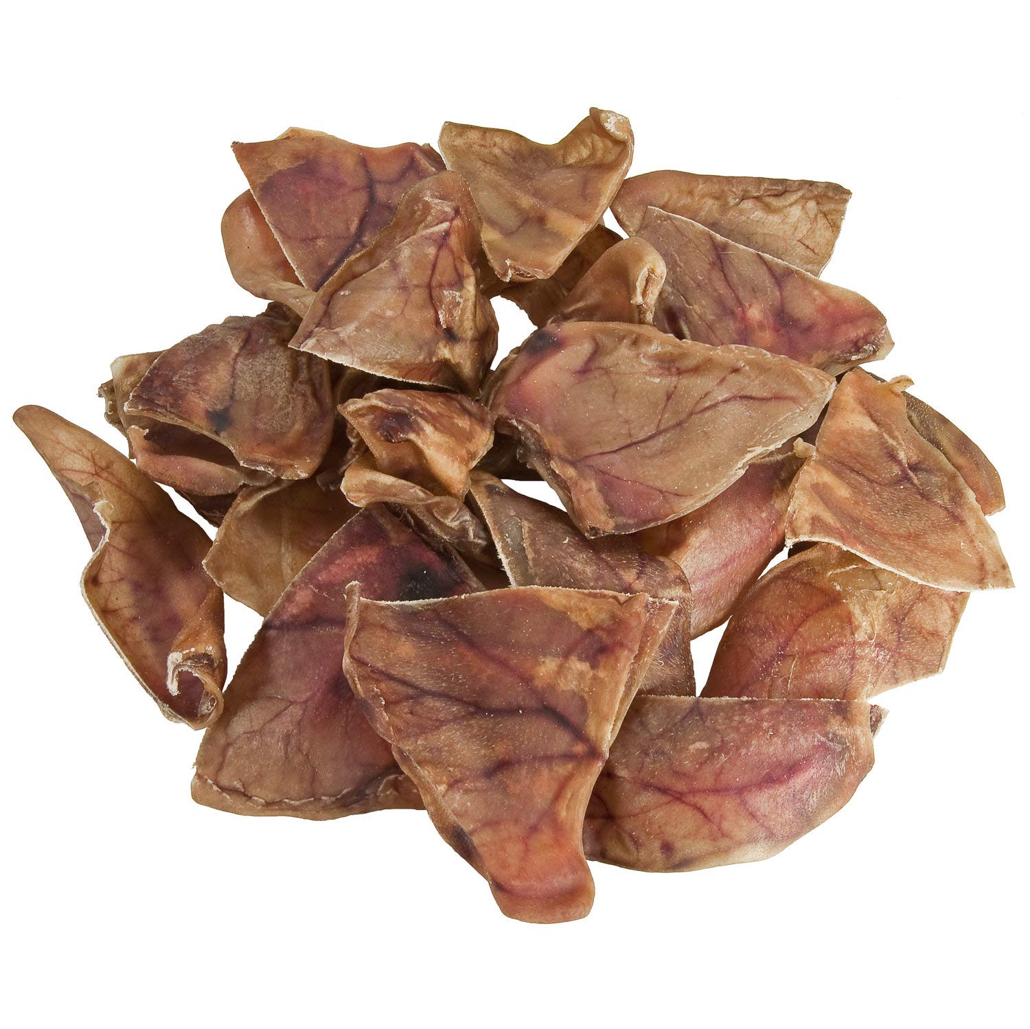 CountryMax Natural Jumbo Pig Ears for Dogs - Bulk Pack Roasted Pig Ears - for Aggressive Chewers, Cleans Teeth (20 Count)