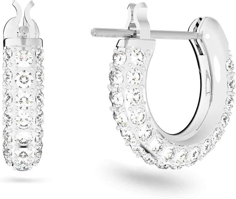 Swarovski Stone Crystal Pierced Hoop Earring Jewelry Collection