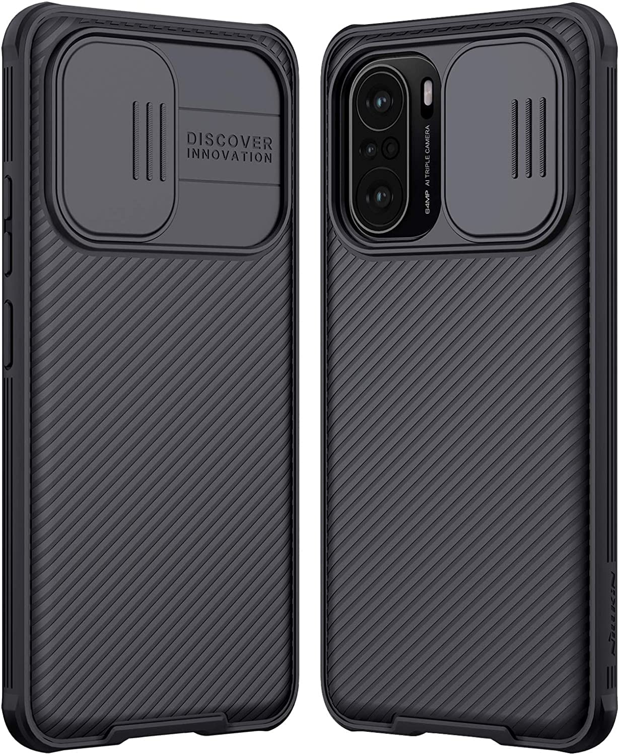 Muzz Poco F3 Case, Camshield Case with Camera & Privacy Protection | Slide Camera Cover | Slim Fit | Anti Slip | Scratchproof Shockproof Protective Case for Poco F3 / Redmi K40 / K40 Pro / K40 Pro+