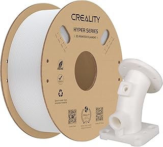 Creality ABSフィラメント 1.75mm K1 Max用 3Dプリンター用 高速350mm/秒、1kg(2.2ポンド)/スプール ハイパーABS、寸法精度+/- 0.05mm (ホワイト)