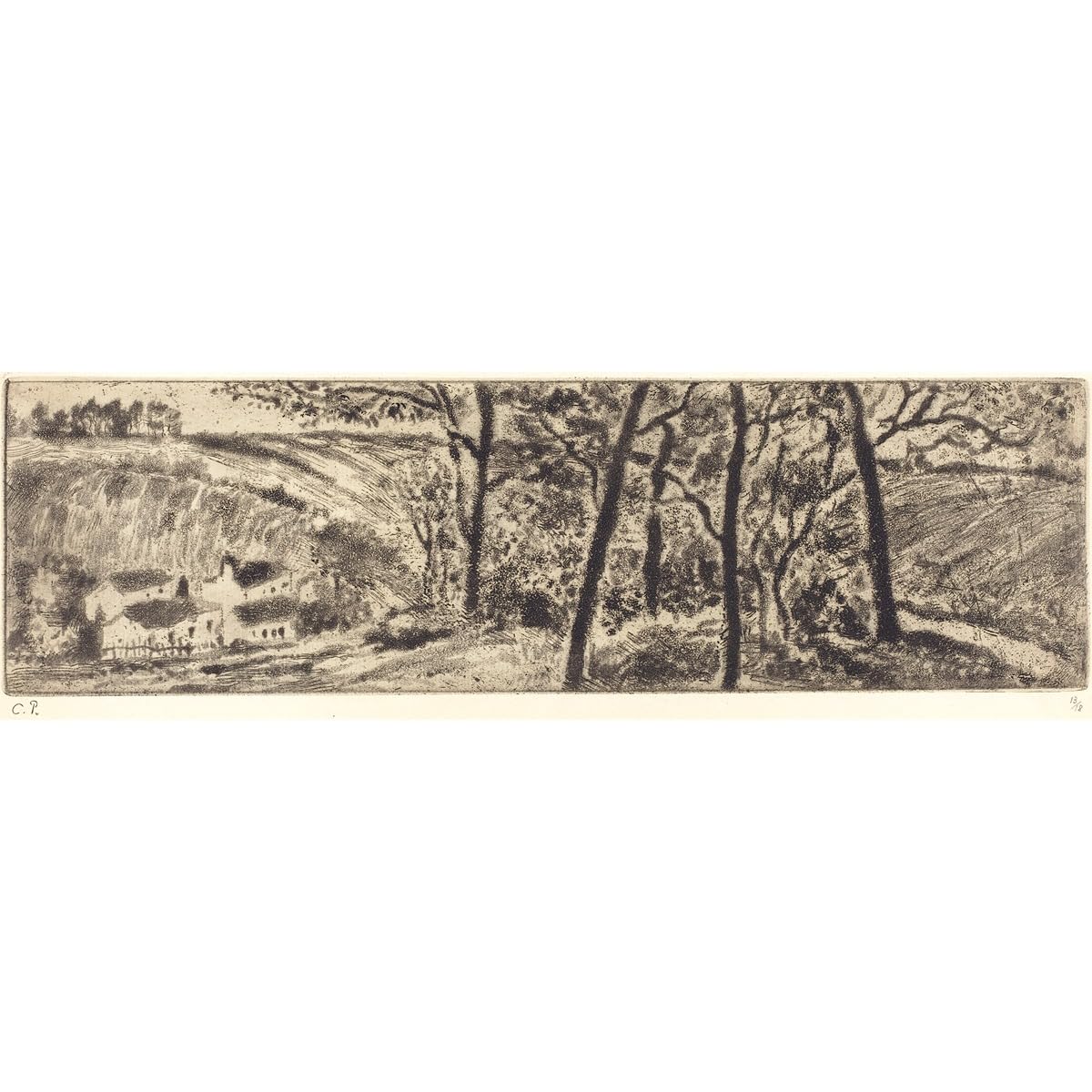 Paysage horizontal 1879 ARTICULOZY poster panoramique idéal au-dessus du canapé - 2