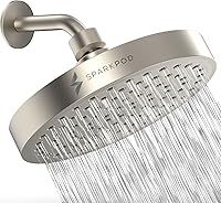 Vista 19 de SparkPod Cabezal de ducha – Lluvia de alta presión – Diseño de lujo de alta calidad – Reemplazo ajustable fácil de limpiar para tus cabezales