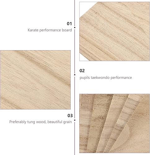 Miniatura 5 de SENTOP 10 piezas de tabla de romper karate, tabla de ruptura profesional de taekwondo rompible para entrenamiento de madera de karate para niños y