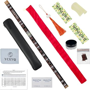 F Key - Bamboo Flute Professional Bitter Bamboo Dizi Handmade Traditional Chinese Musical Instrument Suitable for Beginners