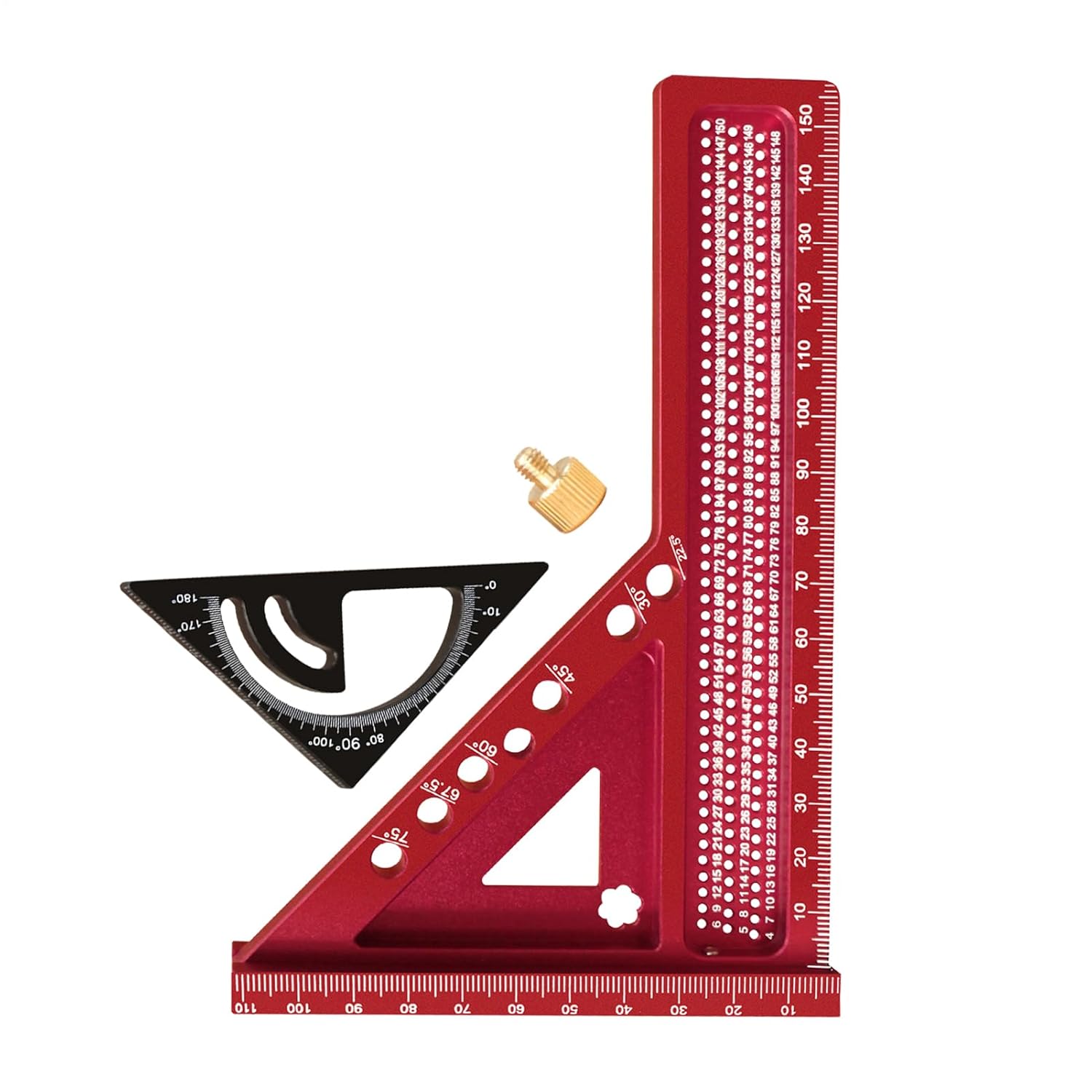 3D Square,Precision Construction Tools - 3D Multi-Angle Measuring Ruler Miter Square | for Carpentry Woodwork Construction Measurement Marking Framing