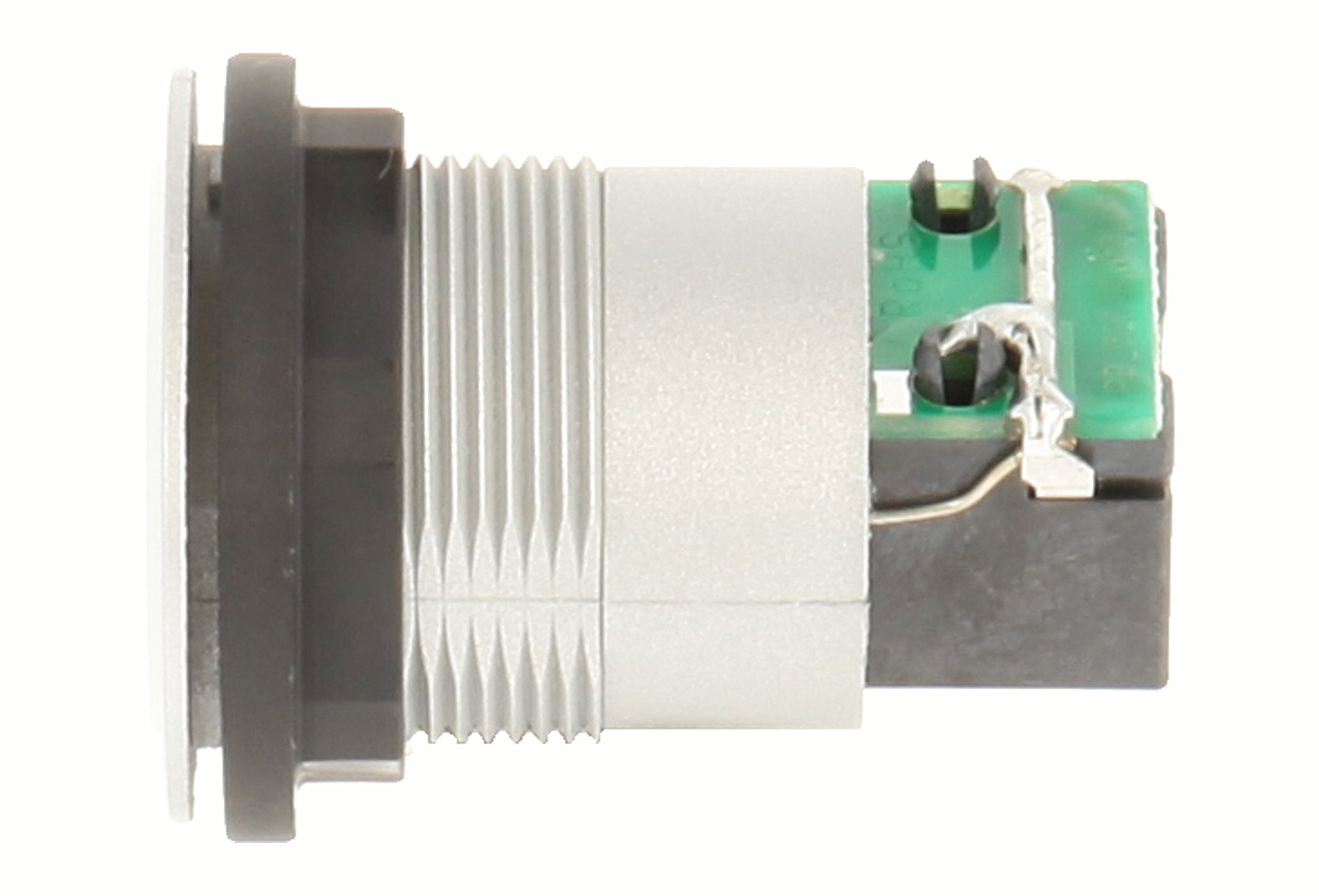 Prise RJ45 Schlegel Encastrable - Face Avant Et Arrière Avec Écran - Design Plat 2mm - Argent