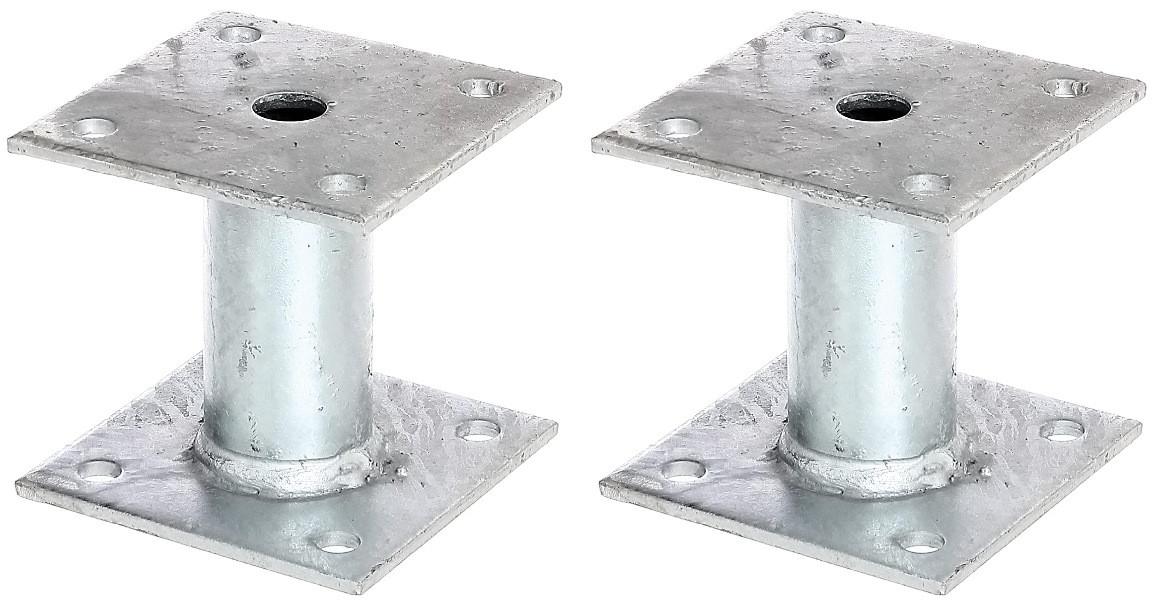 Ancre de poteau à visser Alberts galvanisée à chaud 100x100 mm pour fixation au sol