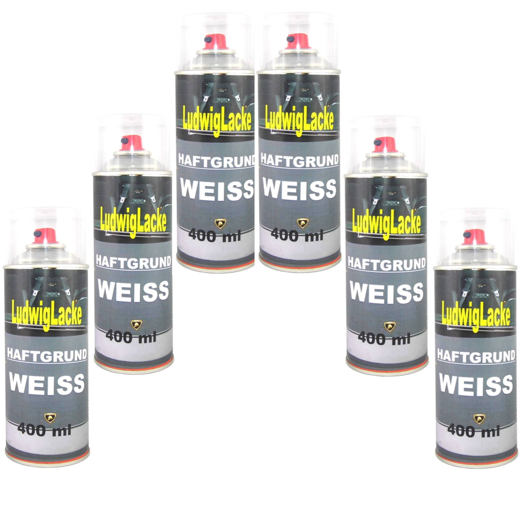 LudwigLacke Haftgrund 6 Spray Weiss 400 ml je Spraydose