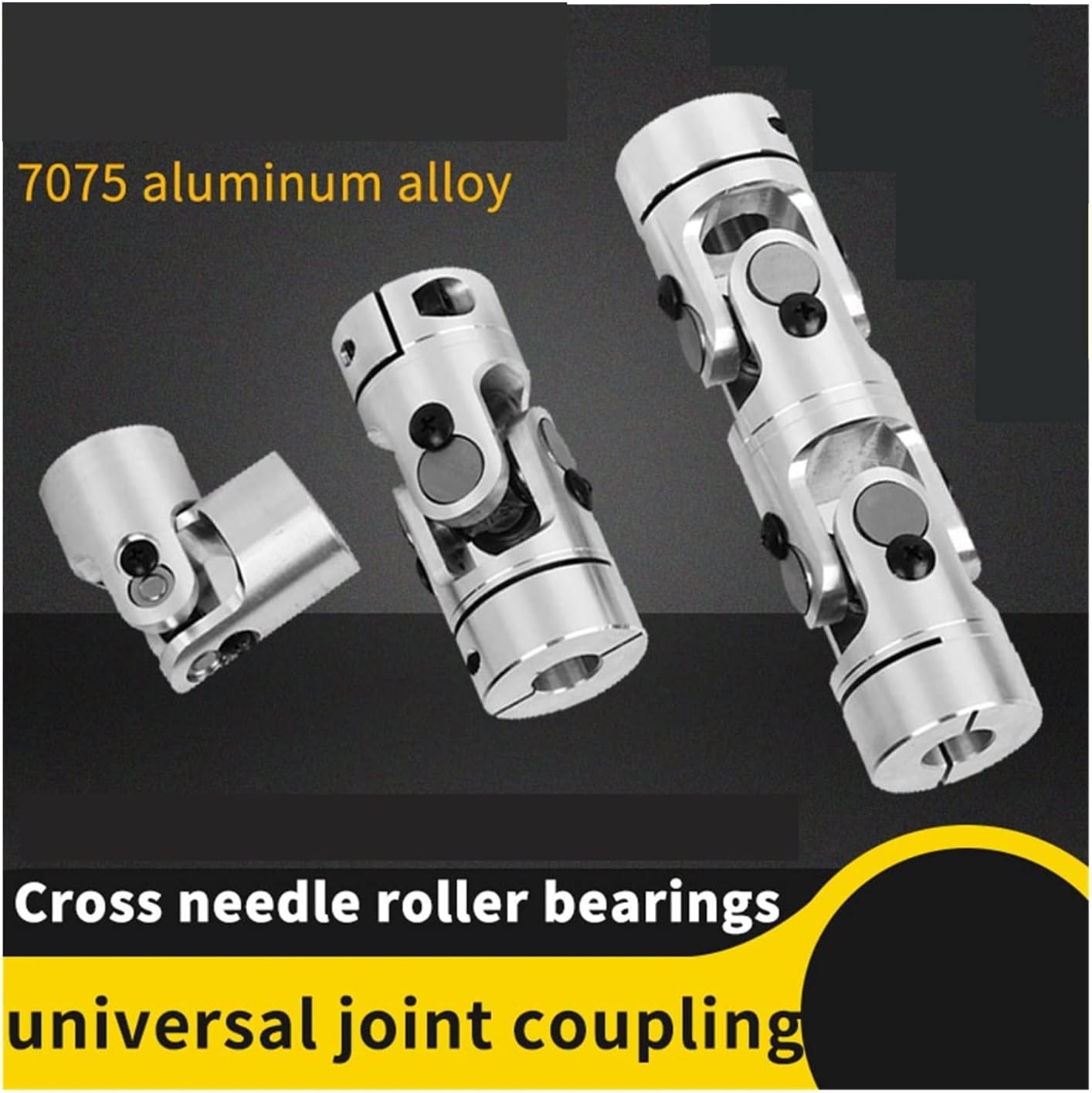 Youngran 1pcs D25 L60 Universal Coupling Precision Single and Double Section GHA Telescopic Cross Universal Joint Transmission Joint Leisurely (Inner Diameter : 10X12)