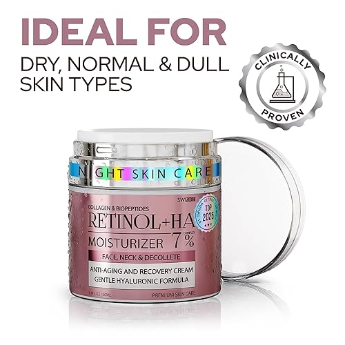 Miniatura 4 de Crema facial Retinol – Crema hidratante antienvejecimiento premium con colágeno, hialurónico y centella para un brillo juvenil – Cuidado de la piel