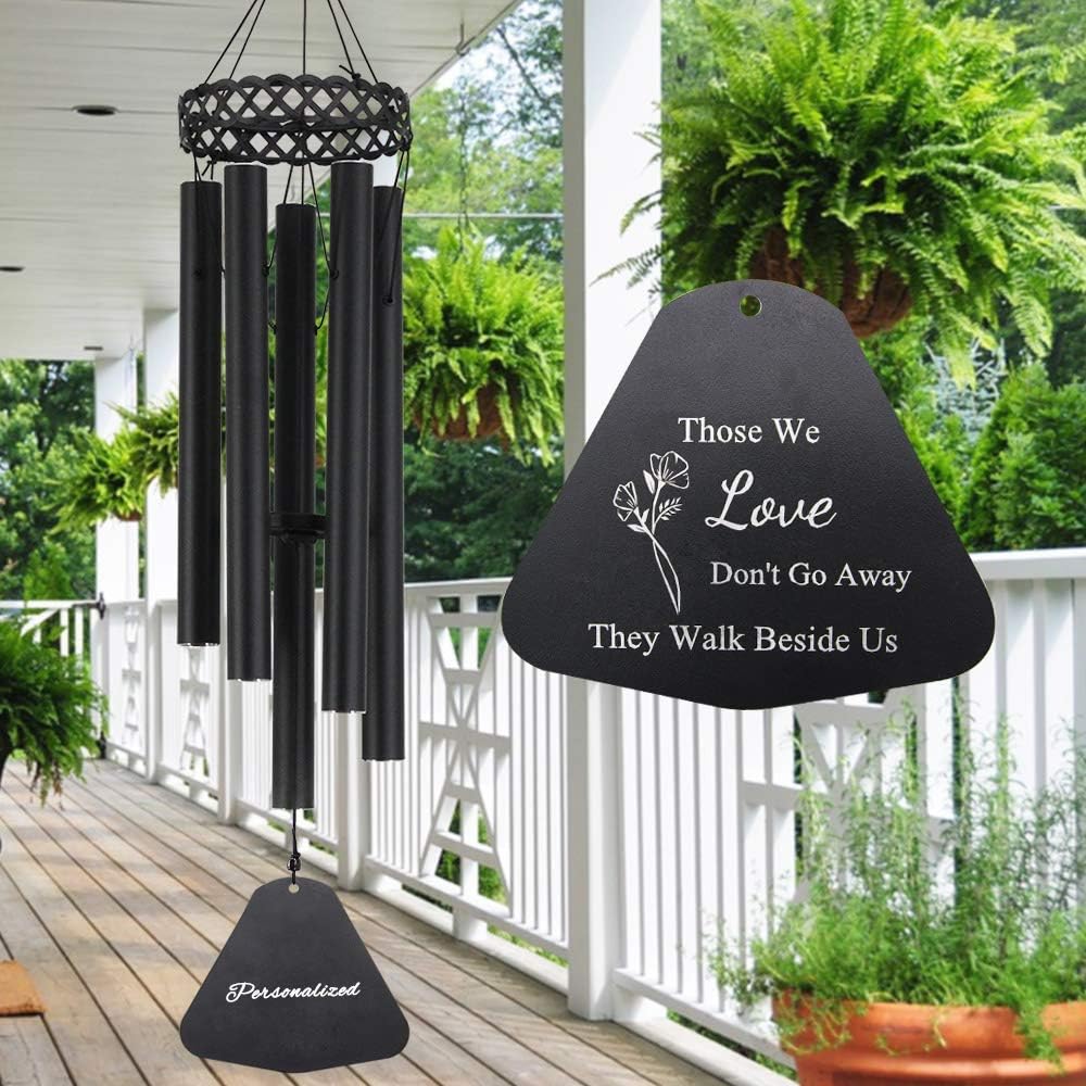 ASTARIN Memorial Wind Chimes for Loss of Loved One Personalized,in Memory of Windchimes as Memorial Gifts for Loss of Mother,30 inch Sympathy Wind Chimes Outdoor Garden Décor