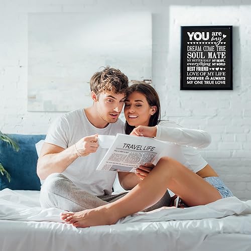 Miniatura 4 de Romantic Wall Art Print Unframed 11x14 – "Dream Come True", Modern Typography Décor | Soulmate Gift for Him or Her | You Are My Everything Quote |