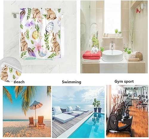 Miniatura 69 de Toallas de mano de playa con conchas marinas, toallas de baño, toallas de baño de agua de mar verde azulado, toallas de baño, toallas de cocina, 1