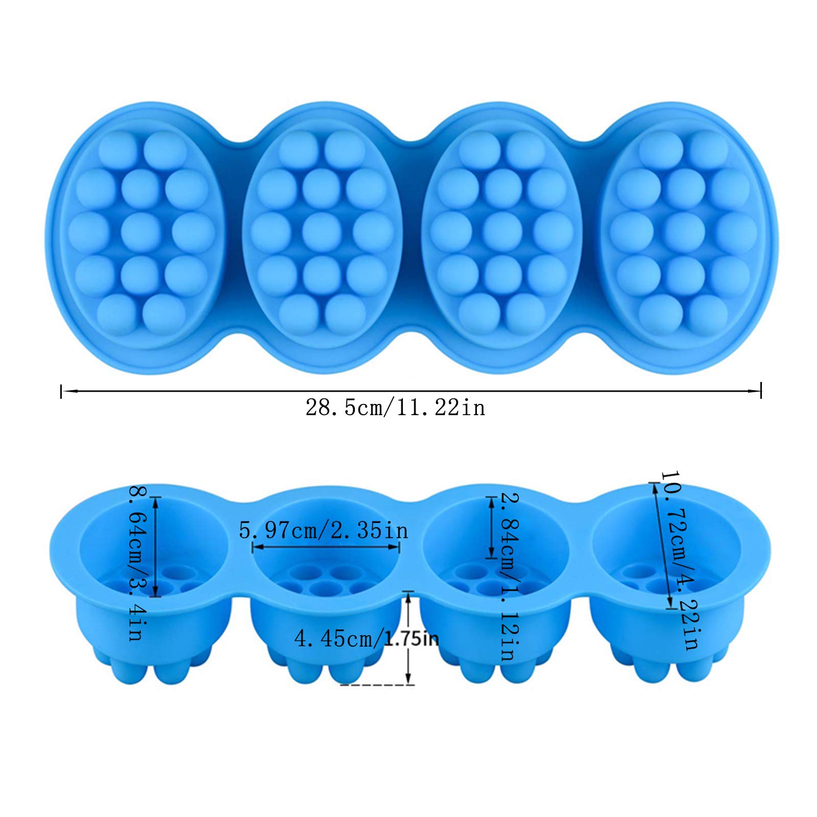 DIY Silikon 3D 6 Hohlräume Rechteck und ovale Silikon formen für die Seifen hers DIY Silikon 3D 6 Hohlräume Rechteck und ovale Silikon formen für die Seifen hers