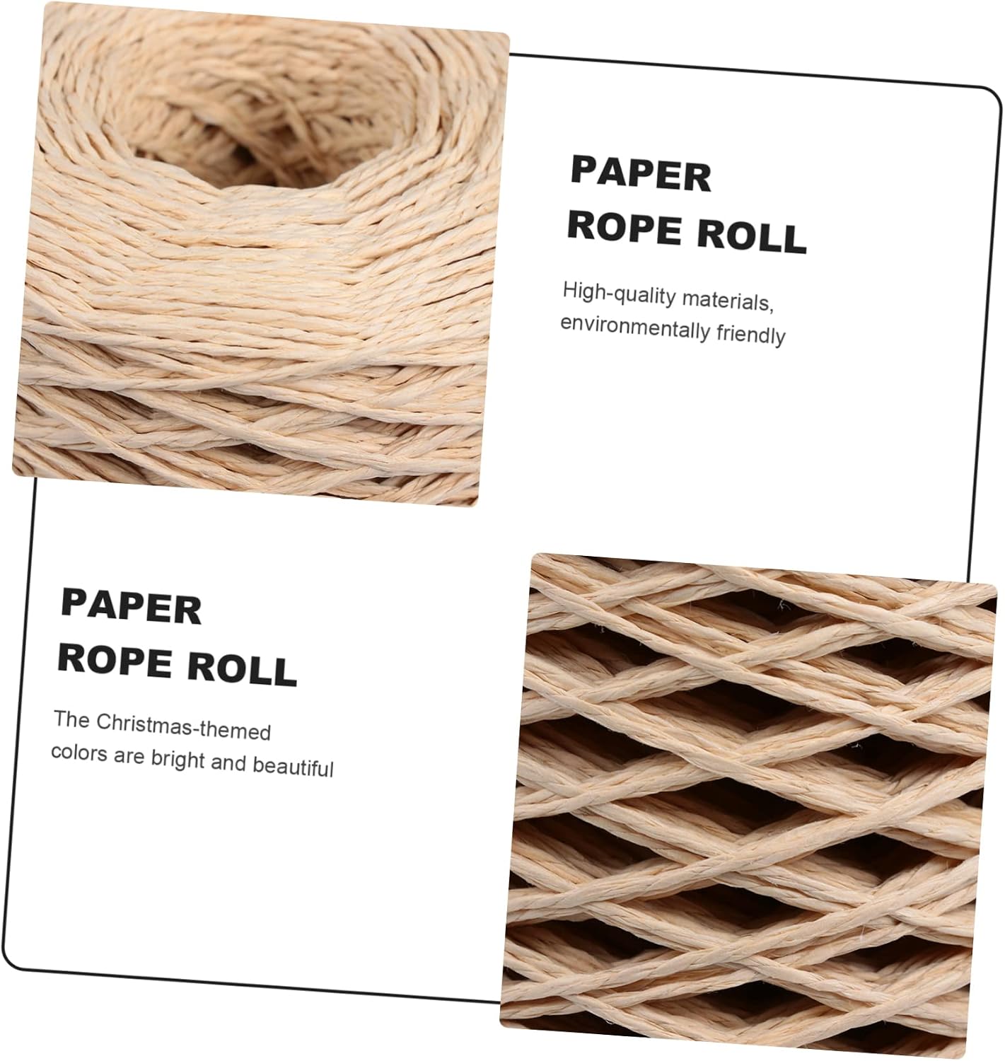 3rolls Eco-Friendly Raffia Paper Ribbon Total for Gift Wrapping DIY Crafts and Decoration Colors Earth Fruit Green Red