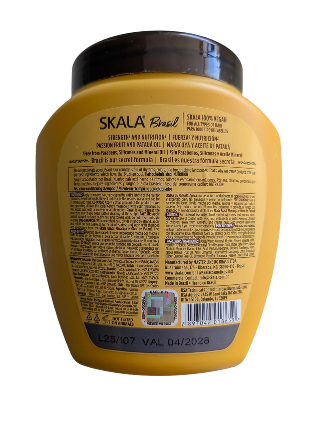 SKALA Maracujá Hair Care Kit – Treatment Cream + Shampoo + Conditioner (3 pcs) – Hydrating & Softening Formula for Smooth, Manageable Hair with Fruity Freshness - Image 2