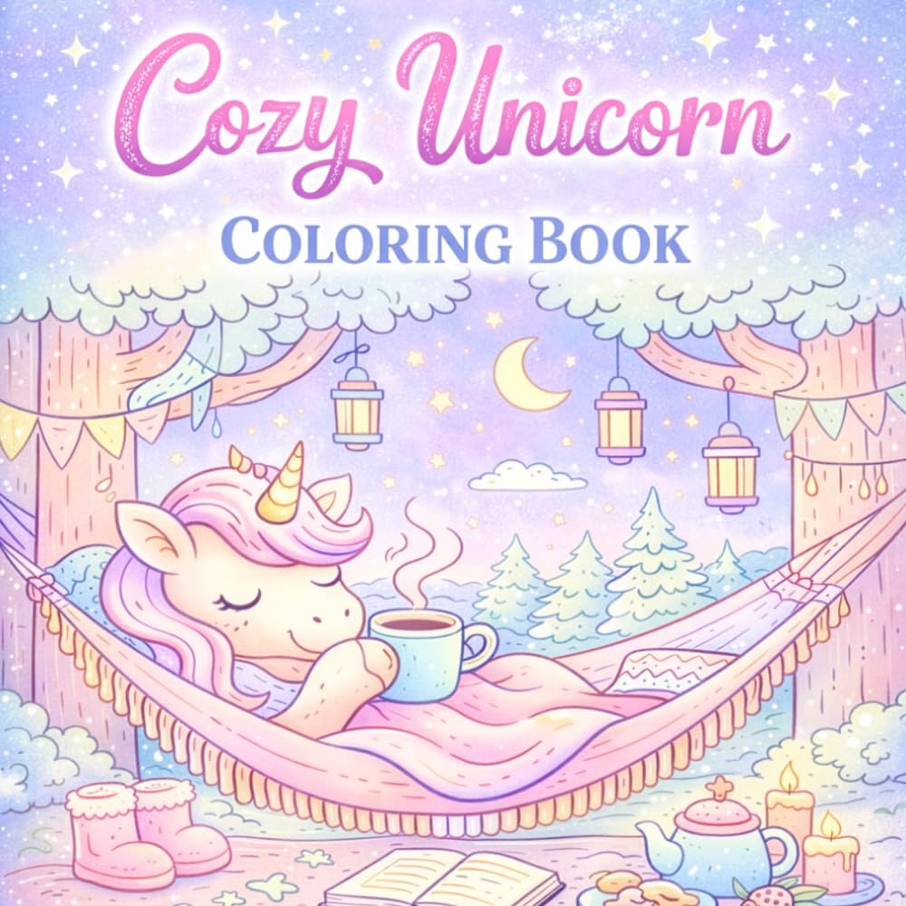 Cozy Unicorn: comfy Coloring Book (Meine Einhorn-Malbücher)