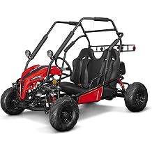Coleman Powersports EVGK200 2-Seat Electric Off-Road Go-Kart, 990W Brushless Motor, 48V 20Ah Lithium Battery, Up to 15 Mile Range, Economy & Sport Modes, Durable Eco-Friendly Adventure Ride