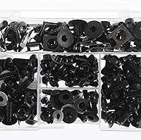 Vista 7 de F FIERCE CYCLE 195 Uds. Universal motocicleta carenado cuerpo pernos sujetadores clips tornillos tuercas negro para Kawasaki para Suzuki para Honda