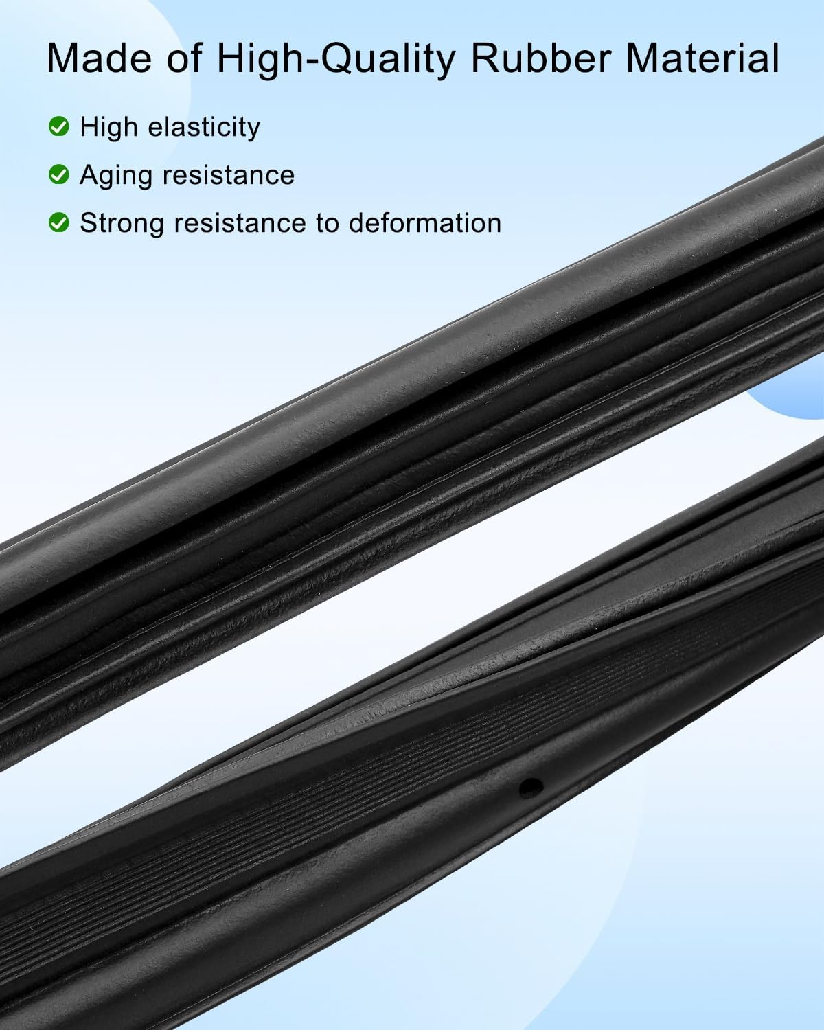 Rear Trunk Lid Weatherstrip Seal Fit for Toyota Camry 2007-2016 & RAV4 2009-2014, Sound Insulation Car Rubber Seal Weather Strip Replace 64461-06060 64461-33070