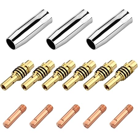 Punte Contatto Saldatura MIG/MAG - 50 Pezzi 0,9mm Per Torcia MB15