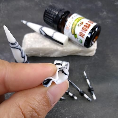 Miniatura 3 de BodyJ4You Kit de estiramiento de orejas de 48 piezas, calibre 14G-00G para principiantes, aceite de jojoba para cuidado posterior, tapones acrílicos