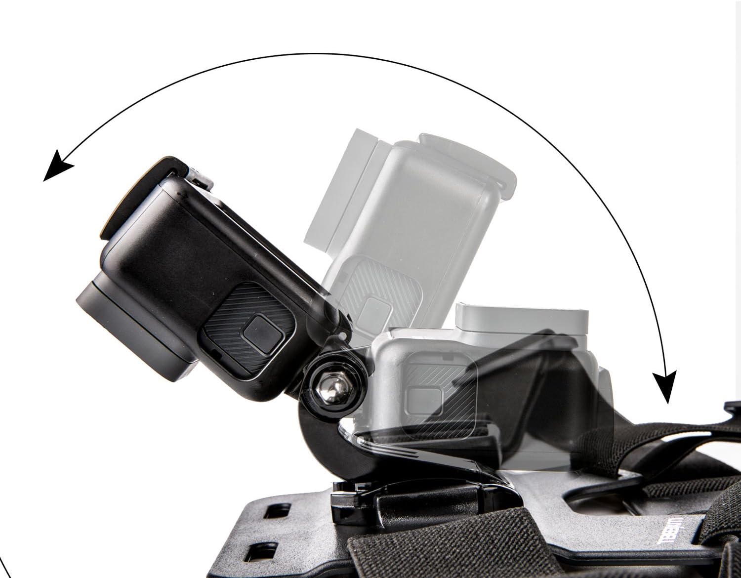 Luxebell Chest Mount Harness Strap for Gopro Hero 10 9 8 7 6 5 4 3 3+ Max Session Black Silver Fusion and Sjcam with J-Hook - Fully Adjustable Strap Size