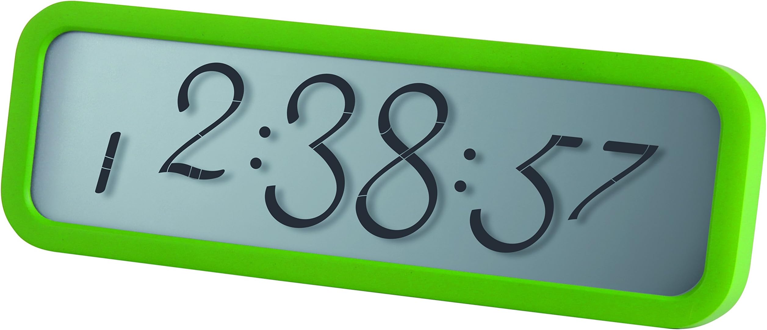LexonScript S LCD Alarm Clock-Green, 16.3 x 5.9 x 2.2 cm