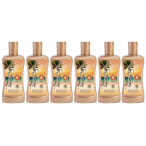 Miniatura 8 de Panama Jack Loción bronceadora de protección solar - SPF 8, PABA, sin parabenos, gluten y crueldad, fórmula hidratante antioxidante, resistente al