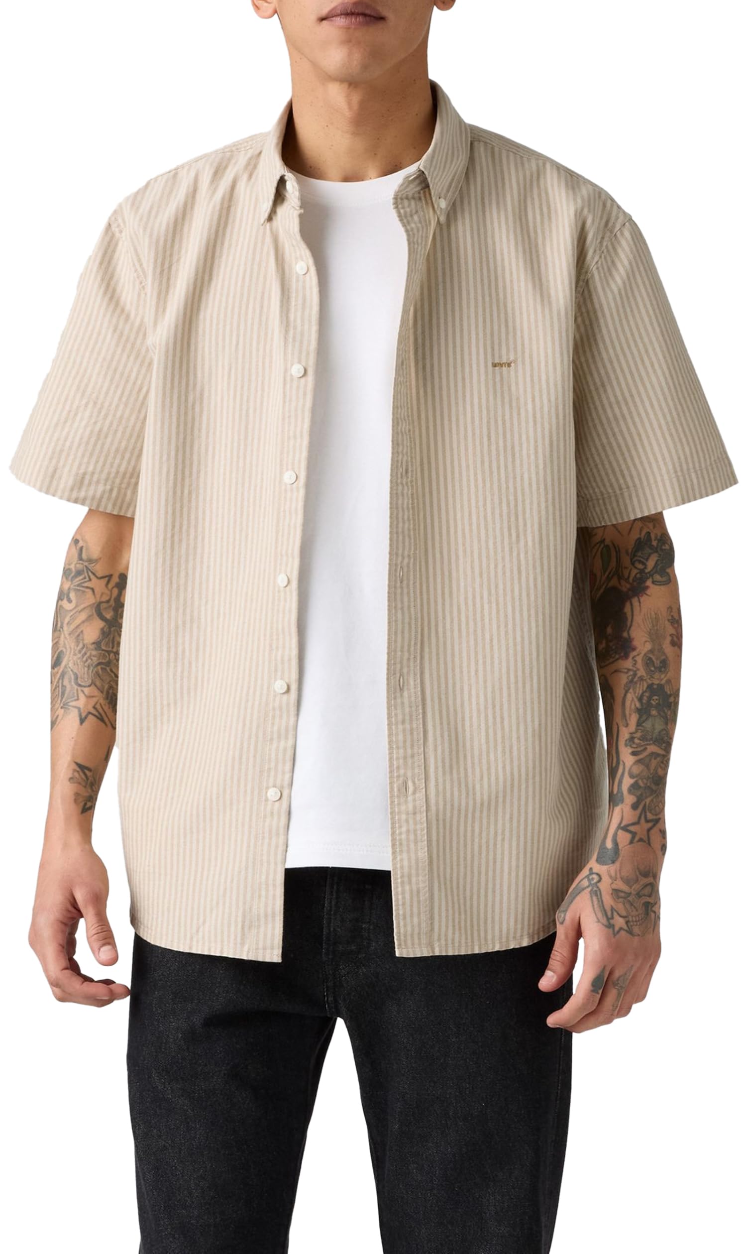 Levi's Ss Authentic Button Down Waylon Stripe H, Waylon Stripe Harves, M