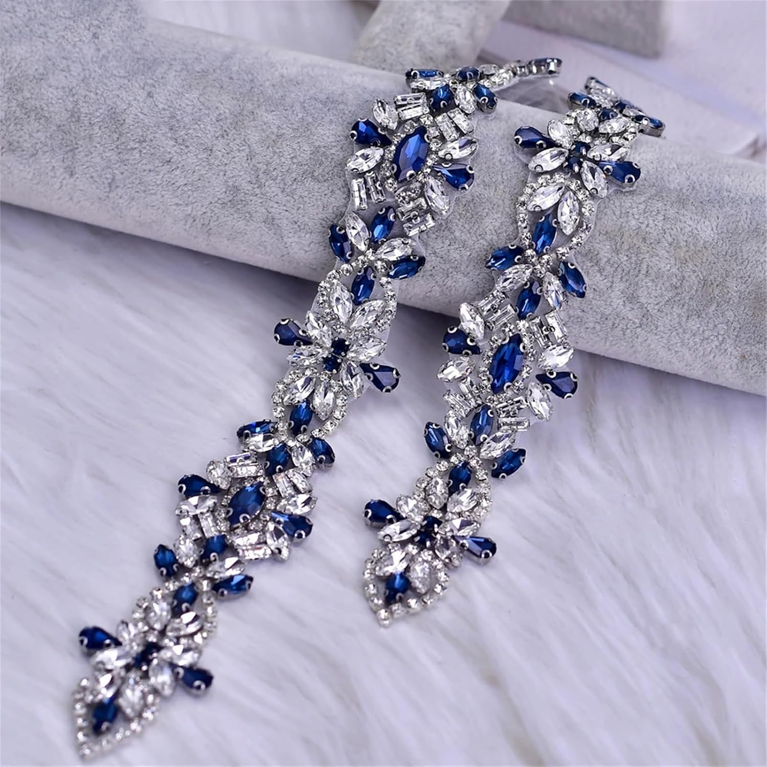 Women’S Handmade Bridal Belt With Diamond Rhinestone Applique Ribbon Sash For Wedding And Evening Dresses