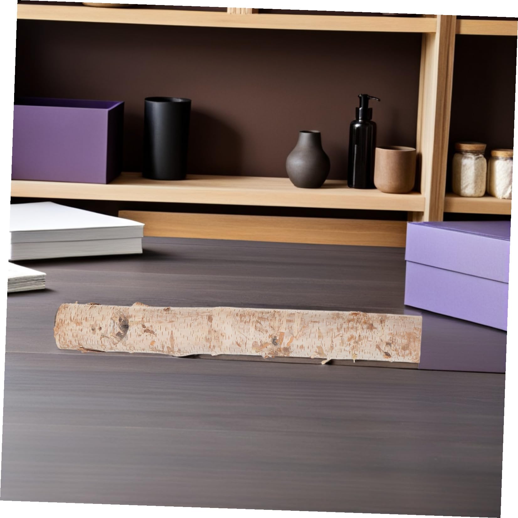 2 Pezzi Tronchetti Legno da Ardere in Legno Naturale per Decorazioni Natalizie Rustiche, Affidabili per Eventi a Tema e Artigianato Creativo