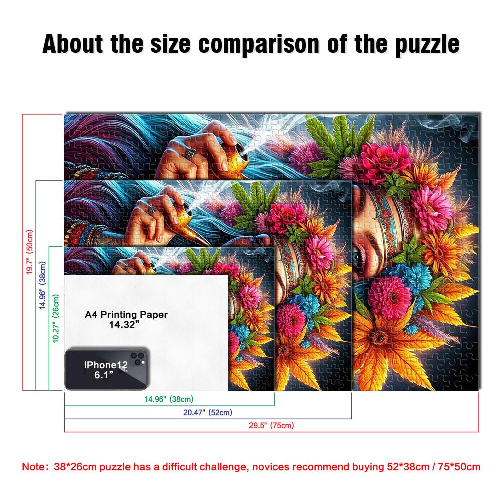 Puzzles de 2000 pièces pour Adultes La Reine en Fleurs Réduction du Stress intéressante Renforcer l'amour Entre Les Couples 70x100cm