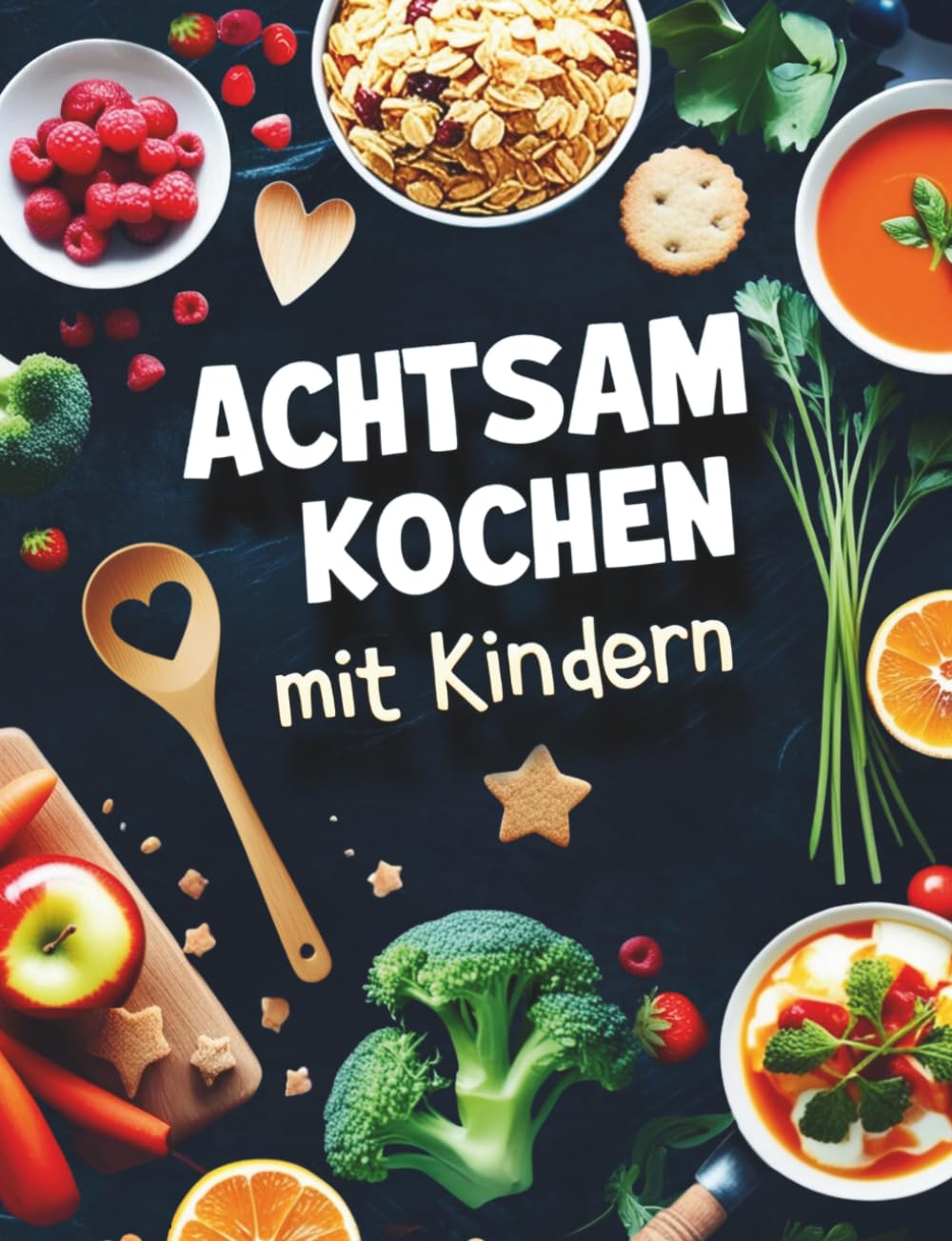 Achtsam kochen mit Kindern I Das ganz besondere Kochbuch für Familien: 65 Rezepte I Gemeinsam saisonal kochen & geniessen