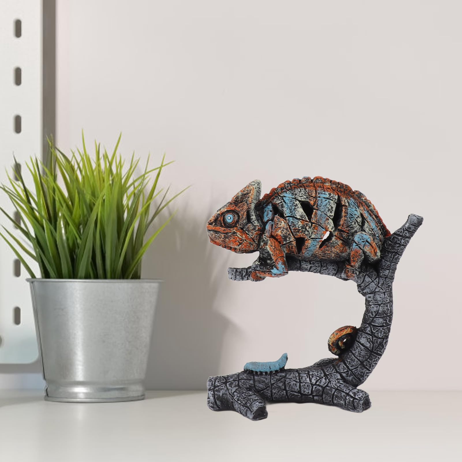 Amazon.co.jp: PerGar カメレオン像彫刻装飾、彫像装飾、カメレオン像