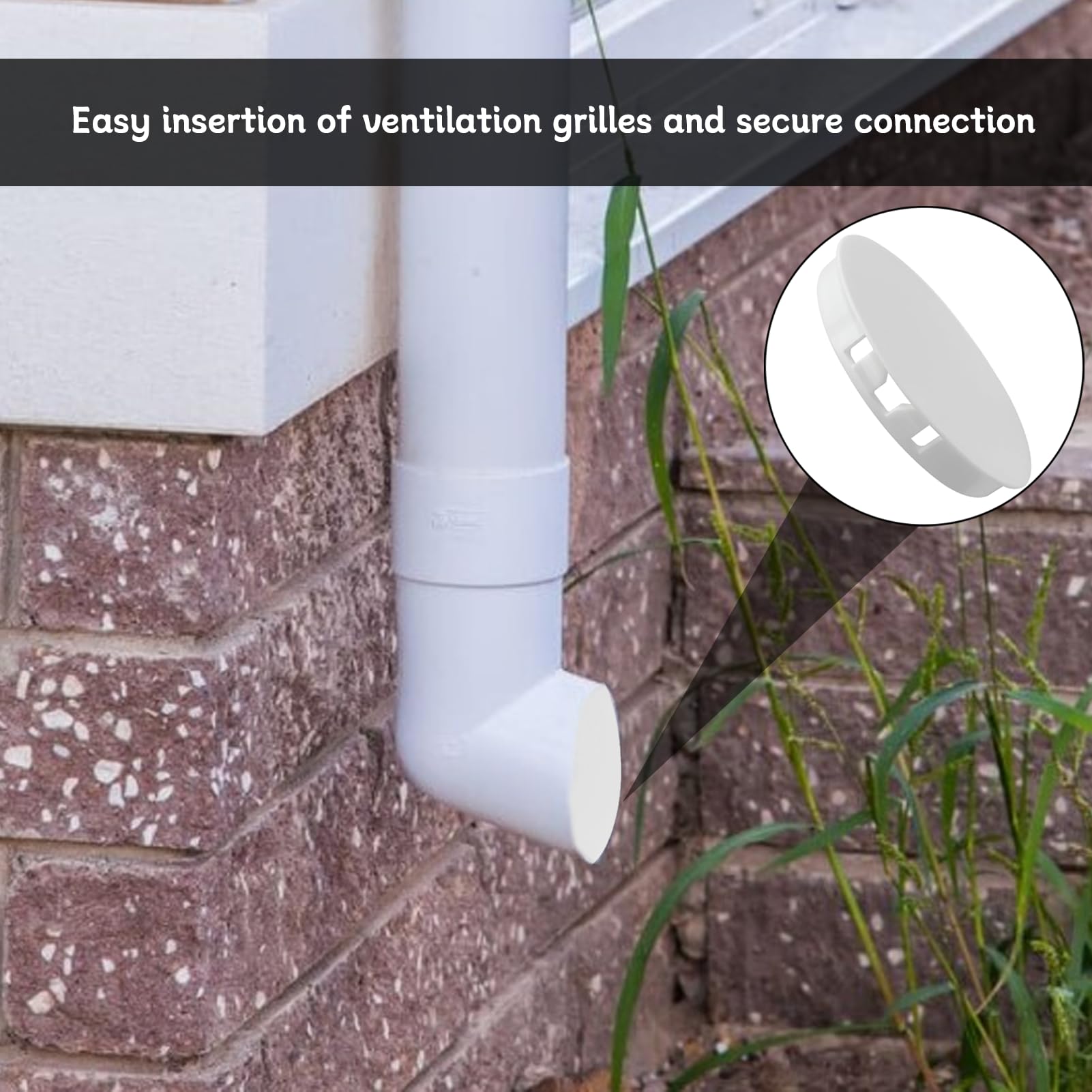 2 Stuks Ventilatiebuisafdekking 100 Mm, Buisafdekking Ventilatiebuis Schoorsteendeksel Drainagesystemen 2 Stuks Ventilatiebuisafdekking 100 Mm, Buisafdekking Ventilatiebuis Schoorsteendeksel Drainagesystemen