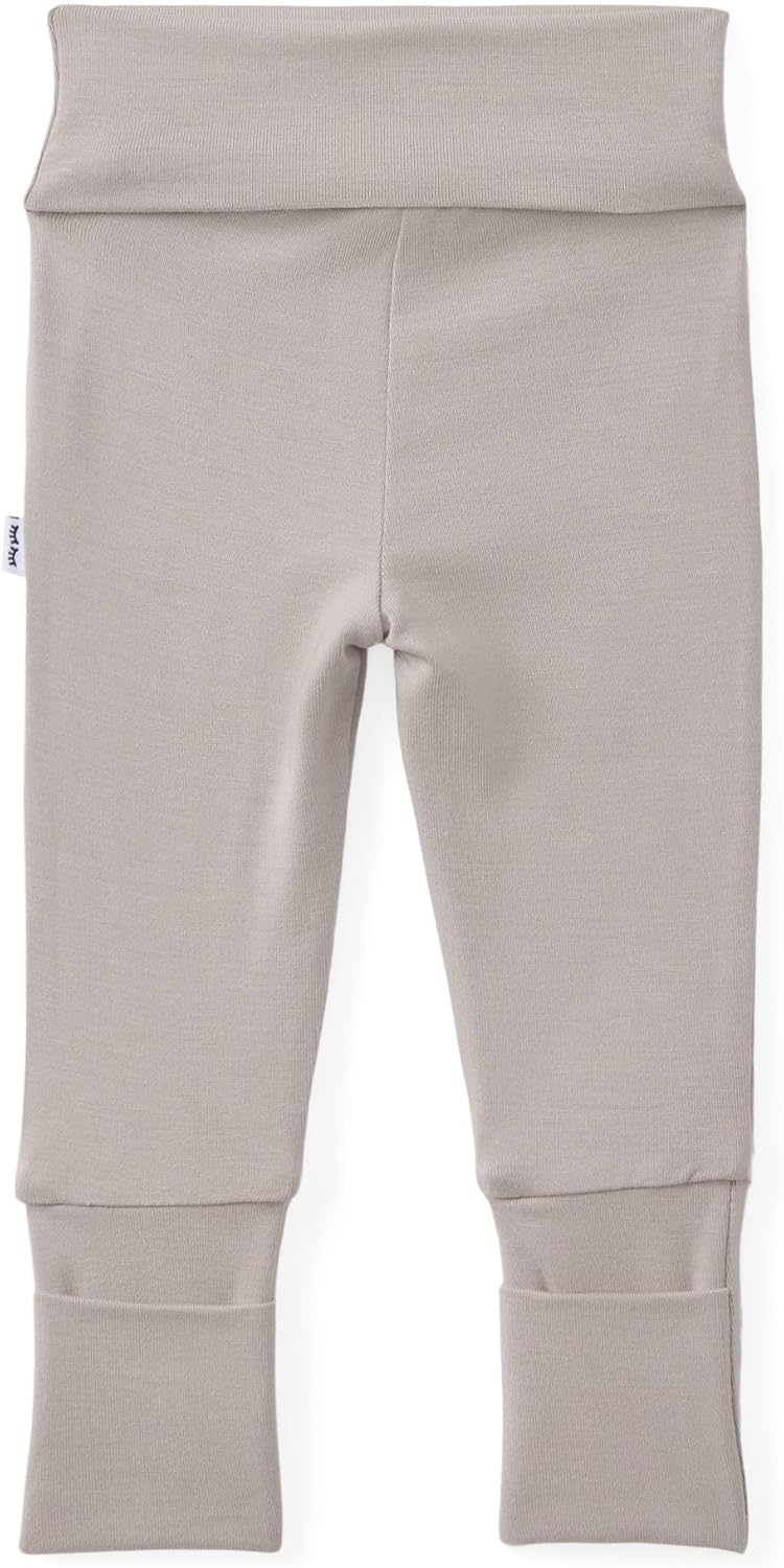 Little Sleepies Newborn Leggings for Girls & Boys, Soft Viscose from Bamboo Leggings w/Fold Over Leg Cuffs, Baby Pants