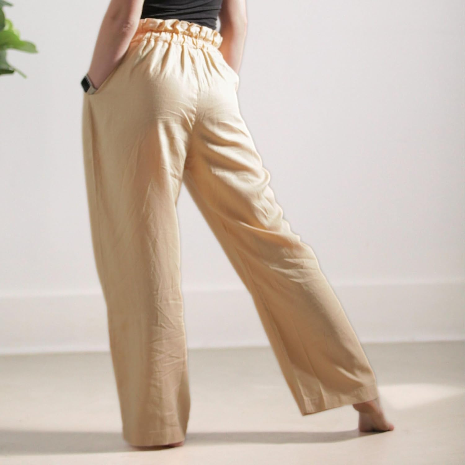 Bug Repellent Breezy Wide Leg Hemp Pants with Insect Shield Repellent Technology