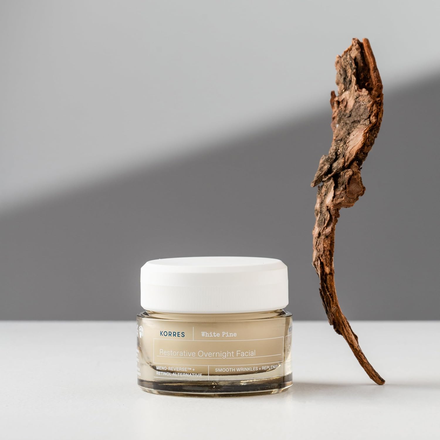 KORRES White Pine Restorative Overnight Facial Cream, Night Face Moisturizer for Mature Skin with Meno Reverse Technology and Retinol Alternative, Smoothing and Hydrating Cream for Women, 1.35 Fl Oz - Image 6