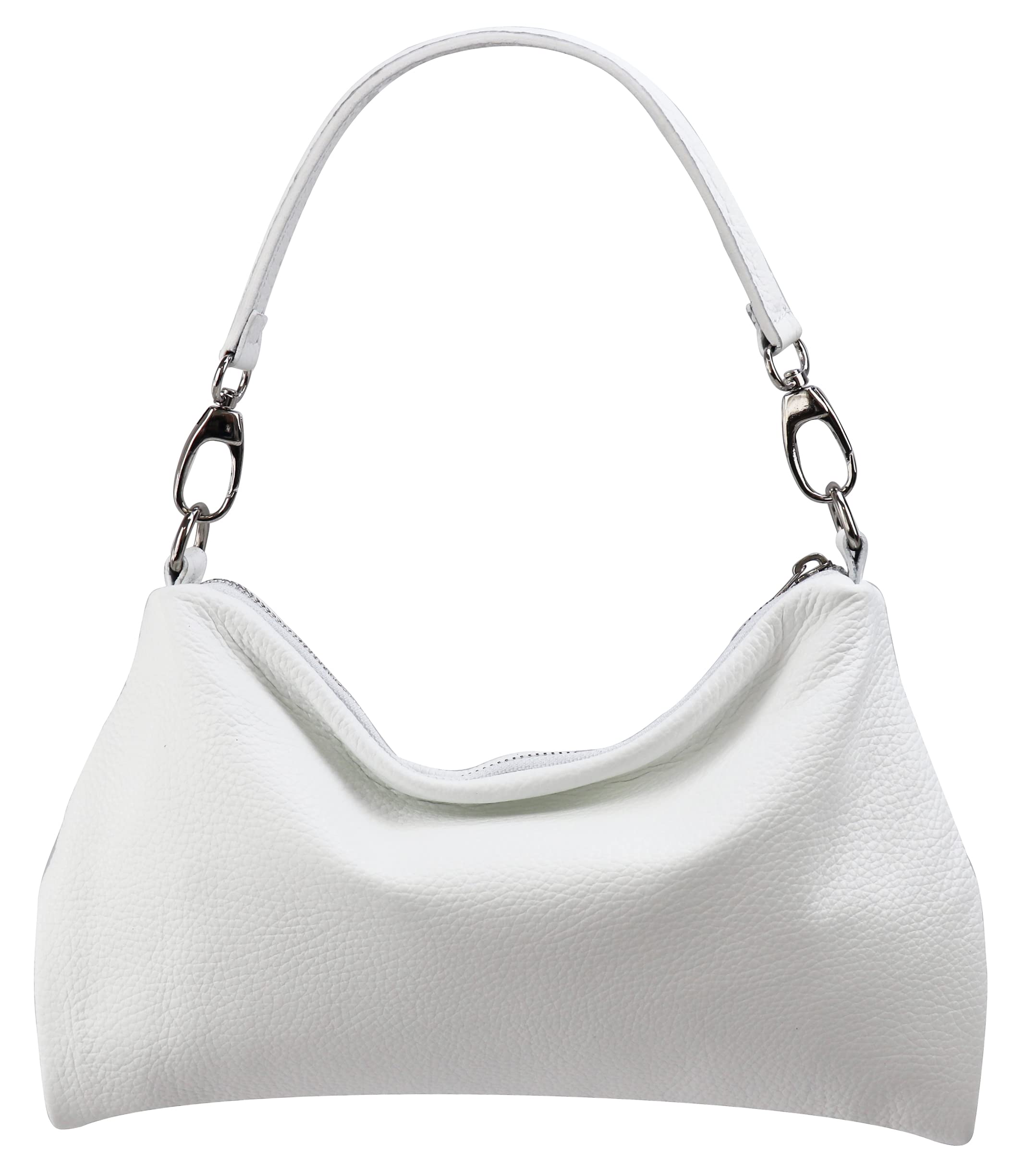 SH Leder Echtleder Umhängetasche mittelgroße schultertasche Abendtasche Clutch Crossbody Bag Messenger Handtasche mit Reißverschluss 33x20cm Lovelin G393
