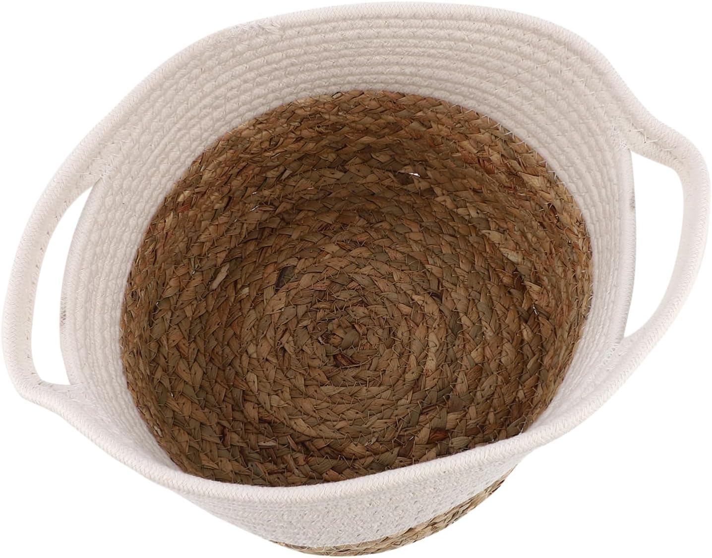 Cotton Rope Woven Storage Basket Medium Practical Sundries Organizer for Home Versatile Holder for Clothes Toys and Accessories