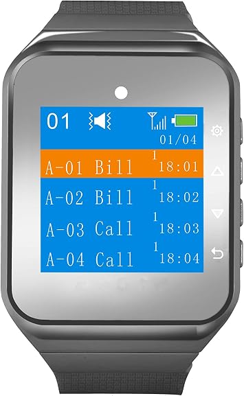 CallToU Caregiver Pager Wireless Smart Call Button Nurse Calling Alert Vibration for Elderly/Patient/Disable at Home 1 Receiver Wrist